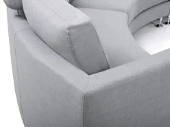 Divano semicircolare 7 posti ROTUNDE Tessuto Grigio chiaro