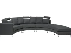 Divano semicircolare 7 posti ROTUNDE Tessuto Grigio scuro