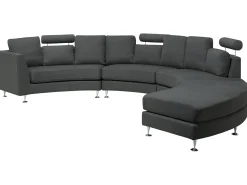 Divano semicircolare 7 posti ROTUNDE Tessuto Grigio scuro