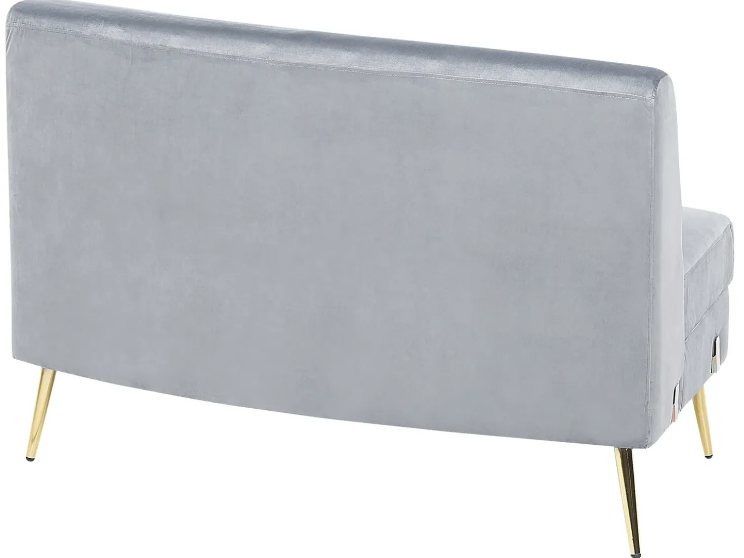Divano semicircolare 4 posti MOSS Velluto Grigio chiaro