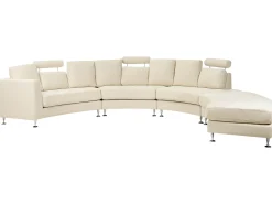 Divano semicircolare 7 posti ROTUNDE Tessuto Beige
