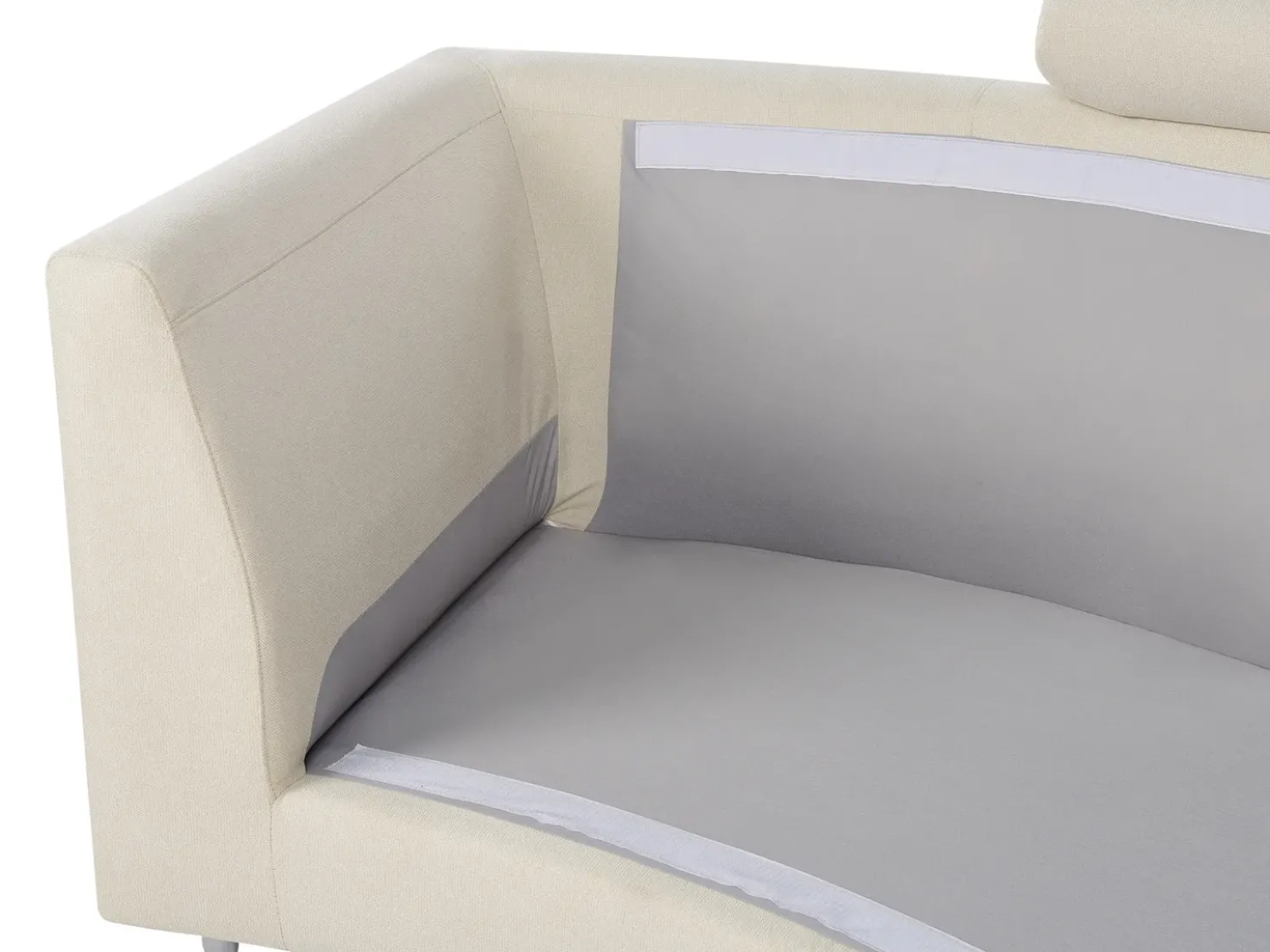 Divano semicircolare 7 posti ROTUNDE Tessuto Beige