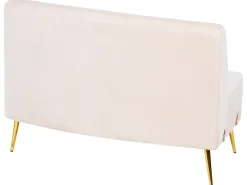 Divano semicircolare 4 posti MOSS Velluto Beige chiaro