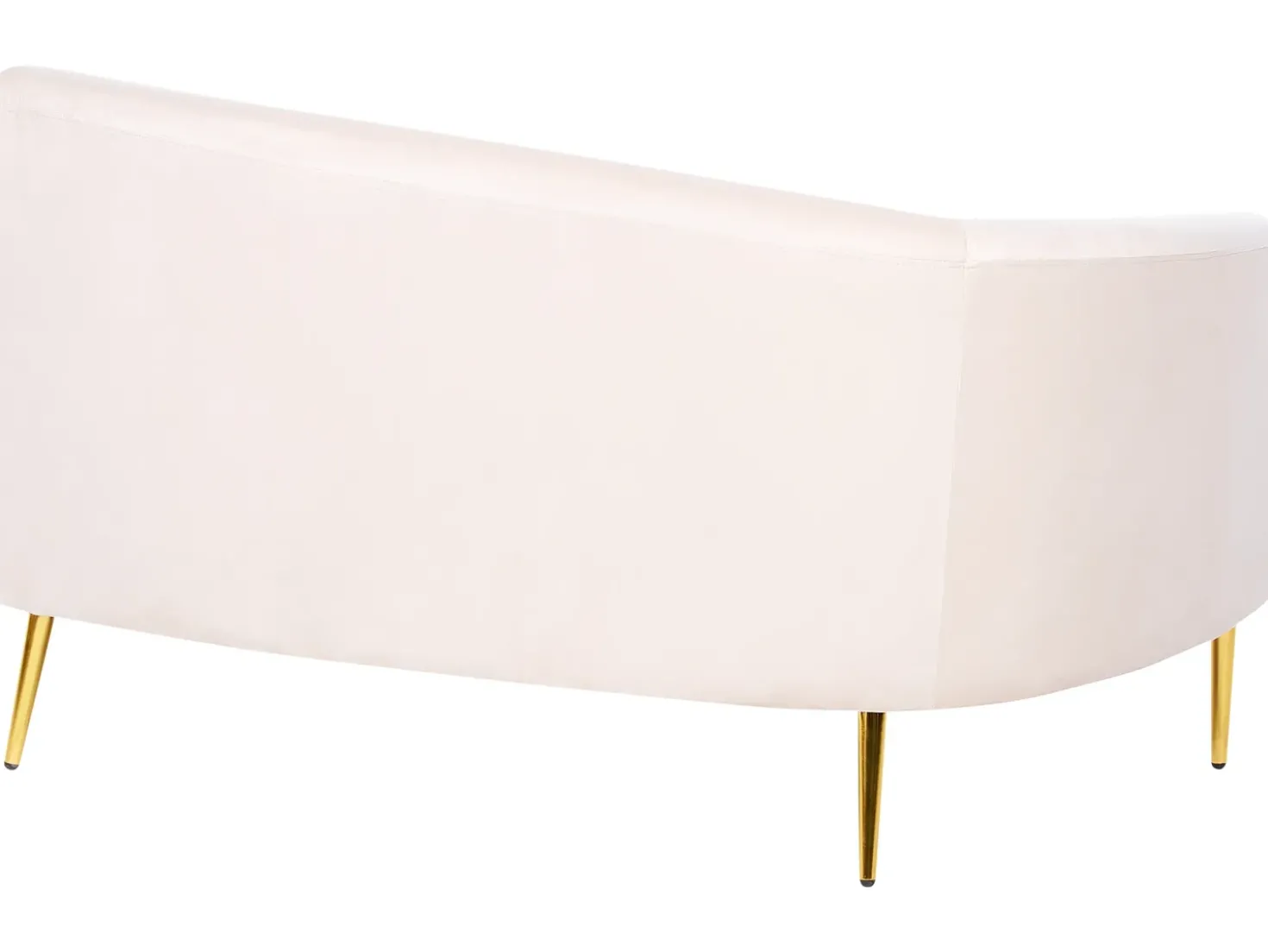 Divano semicircolare 4 posti MOSS Velluto Beige chiaro