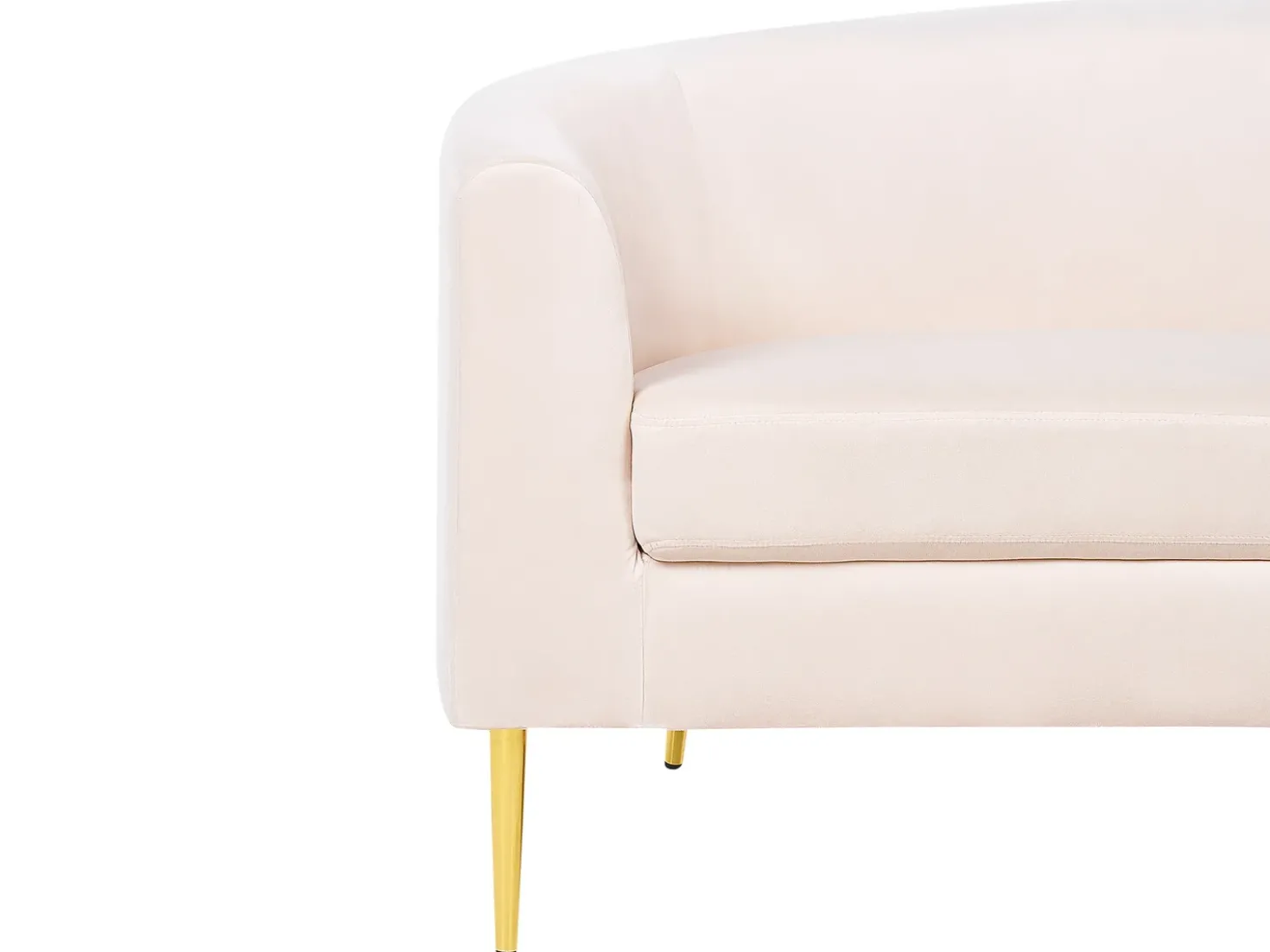Divano semicircolare 4 posti MOSS Velluto Beige chiaro