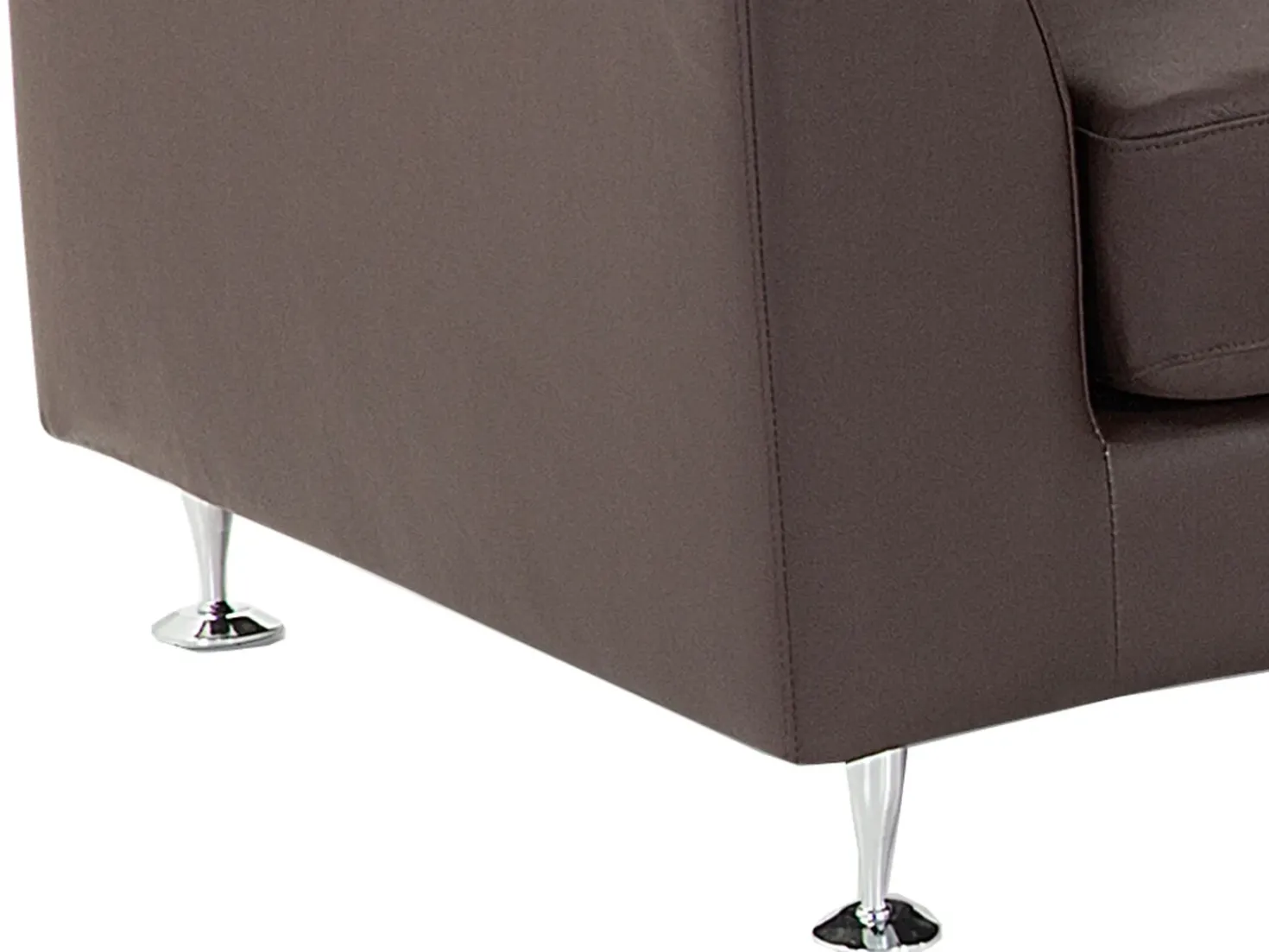 Divano semicircolare 7 posti ROTUNDE Pelle naturale Marrone