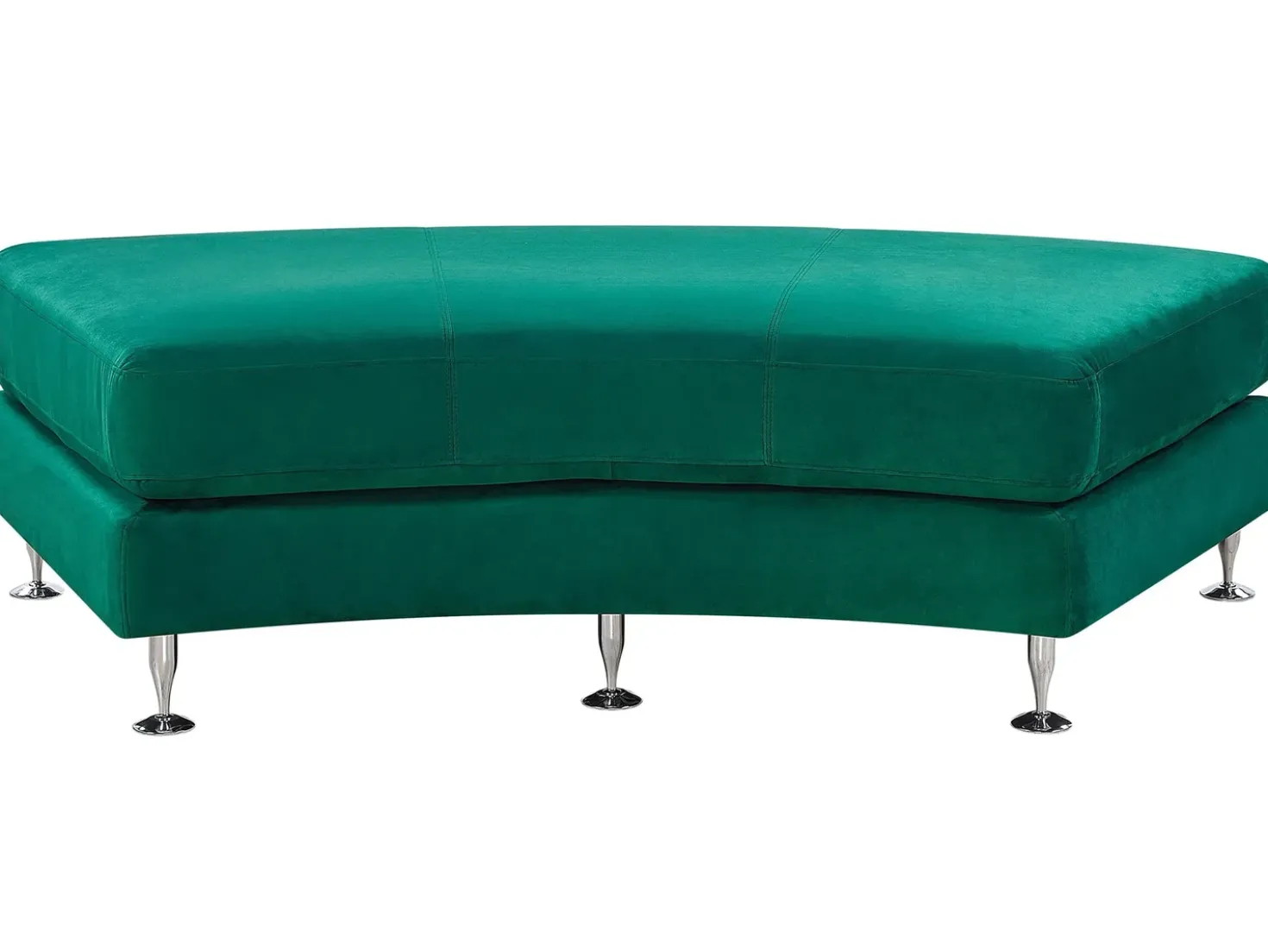 Divano semicircolare 7 posti ROTUNDE Velluto Verde scuro