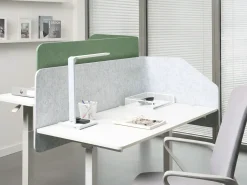 Divisorio da scrivania FOLDY 120 x 50 cm Grigio chiaro