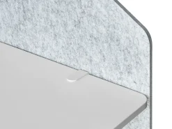 Divisorio da scrivania FOLDY 120 x 50 cm Grigio chiaro