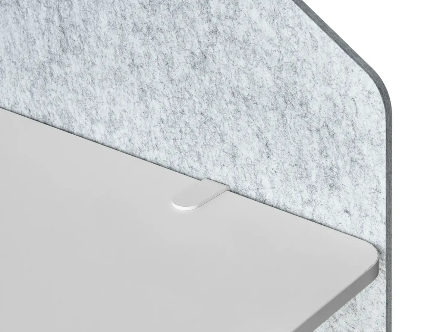 Divisorio da scrivania FOLDY 120 x 50 cm Grigio chiaro