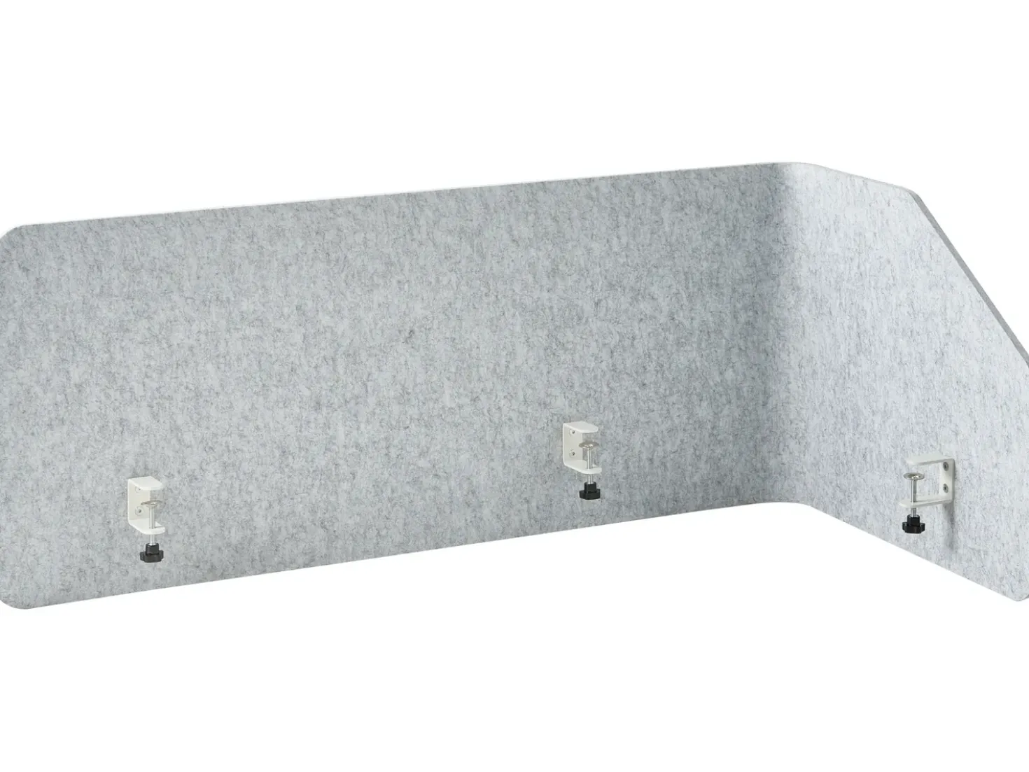 Divisorio da scrivania FOLDY 120 x 50 cm Grigio chiaro