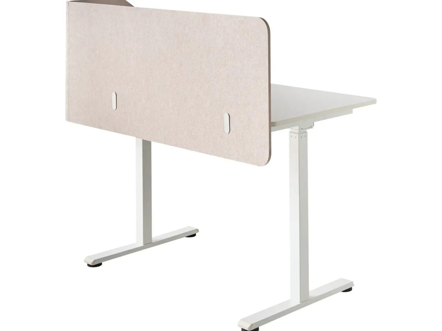 Divisorio da scrivania FOLDY 120 x 50 cm Beige