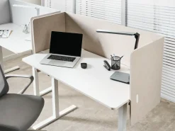 Divisorio da scrivania SOLOA 210 x 61 cm Beige