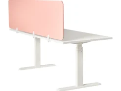 Divisorio da scrivania SPLIT 180 x 50 cm Rosa pesca
