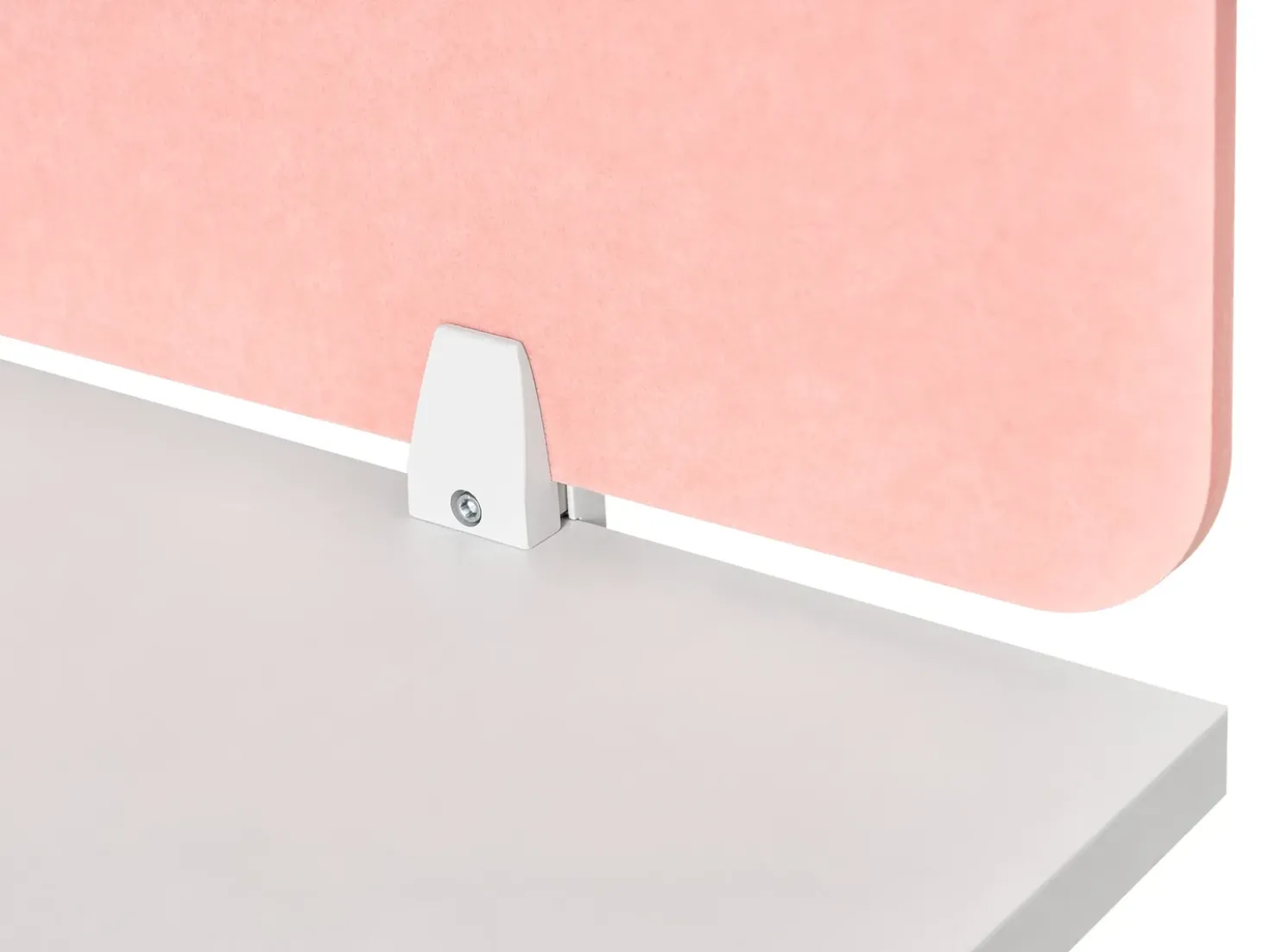 Divisorio da scrivania SPLIT 180 x 50 cm Rosa pesca
