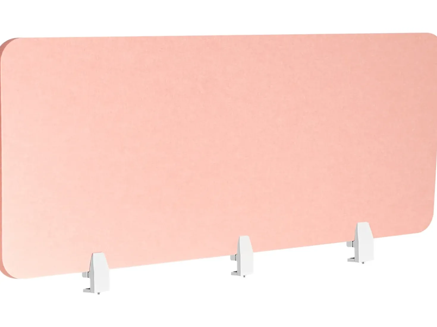 Divisorio da scrivania SPLIT 180 x 50 cm Rosa pesca