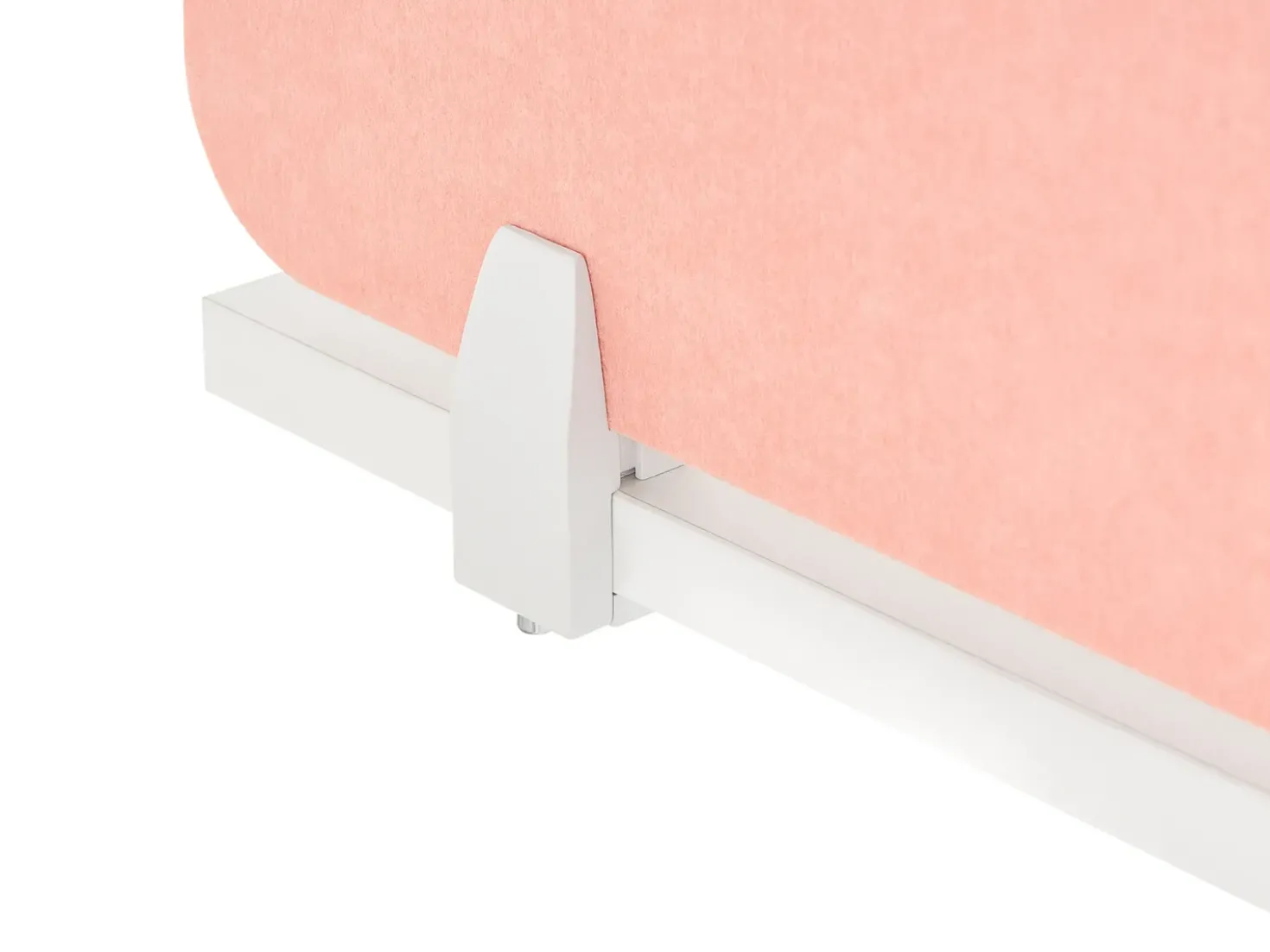 Divisorio da scrivania SPLIT 180 x 50 cm Rosa pesca