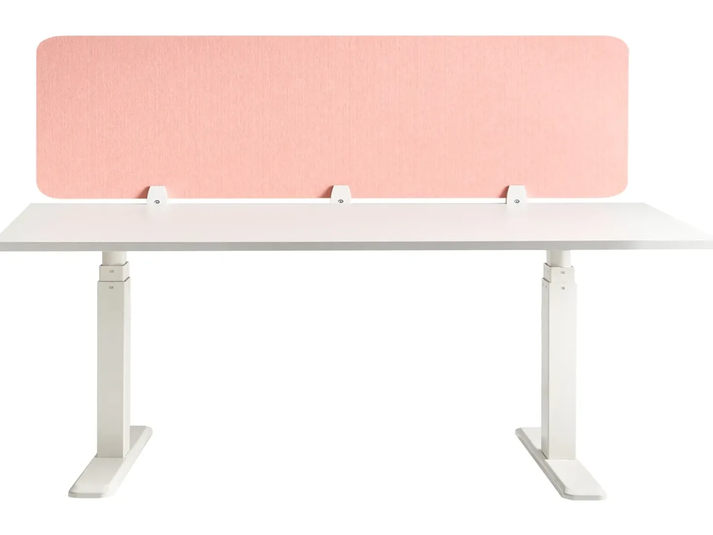 Divisorio da scrivania SPLIT 180 x 50 cm Rosa pesca