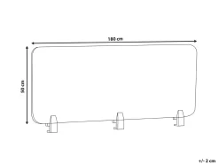 Divisorio da scrivania SPLIT 180 x 50 cm Bianco sporco