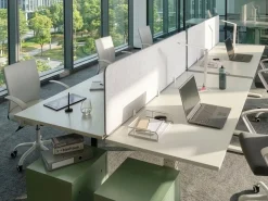 Divisorio da scrivania SPLIT 180 x 50 cm Bianco sporco