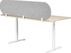 Divisorio da scrivania SPARKY 180 x 40 cm Grigio chiaro