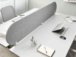 Divisorio da scrivania SPARKY 180 x 40 cm Grigio chiaro