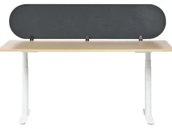 Divisorio da scrivania SPARKY 180 x 40 cm Grigio scuro
