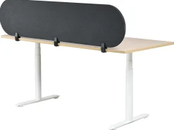 Divisorio da scrivania SPARKY 180 x 40 cm Grigio scuro