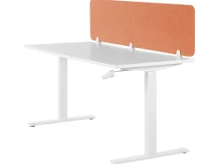 Divisorio da scrivania WALLY 180 x 40 cm Rosso chiaro