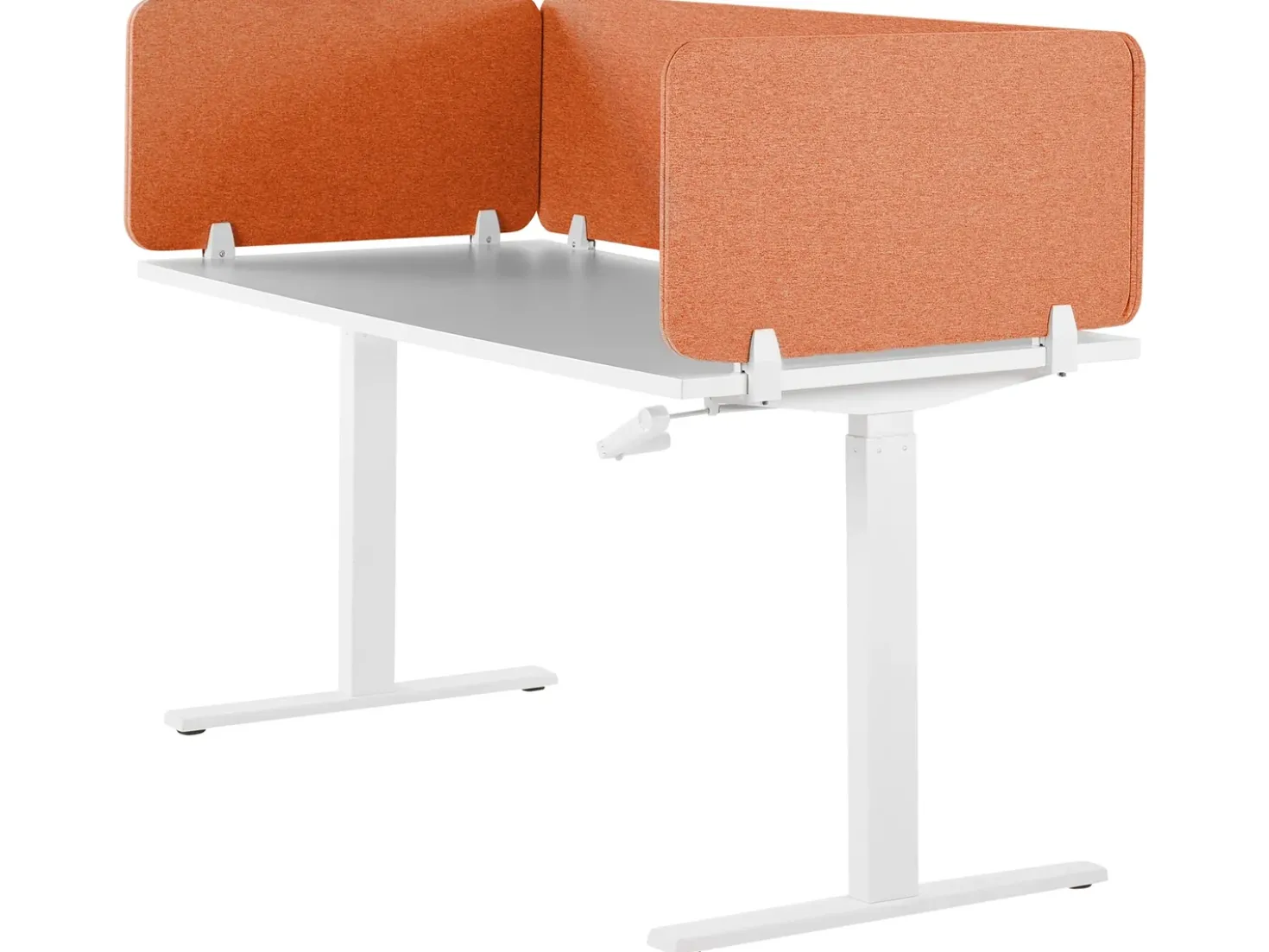 Divisorio da scrivania WALLY 180 x 40 cm Rosso chiaro
