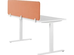Divisorio da scrivania WALLY 180 x 40 cm Rosso chiaro