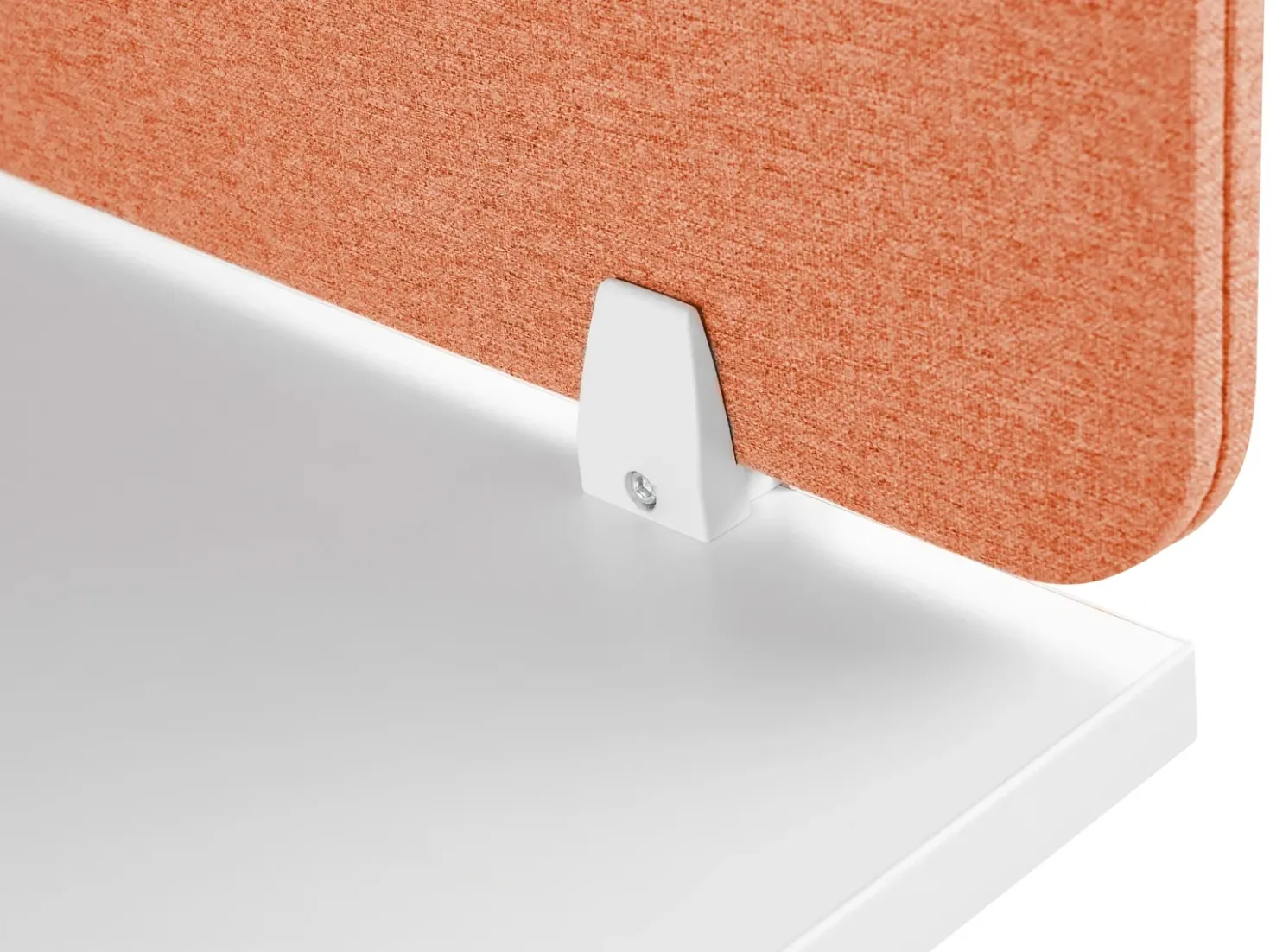 Divisorio da scrivania WALLY 180 x 40 cm Rosso chiaro