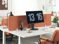 Divisorio da scrivania WALLY 180 x 40 cm Rosso chiaro