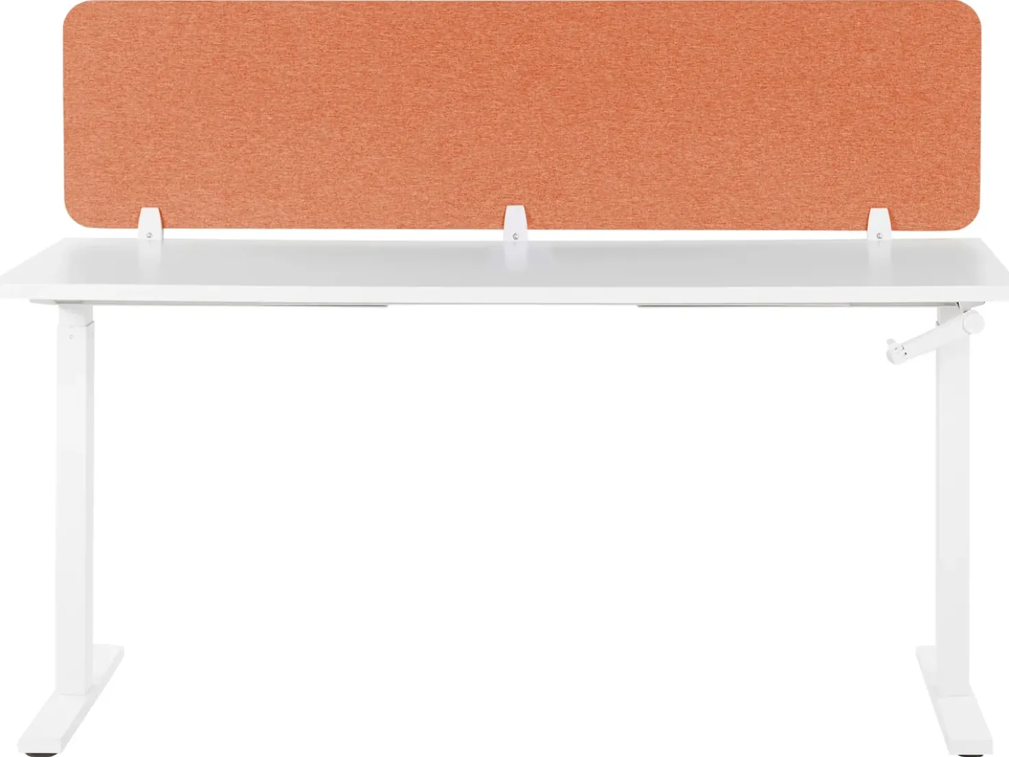 Divisorio da scrivania WALLY 180 x 40 cm Rosso chiaro