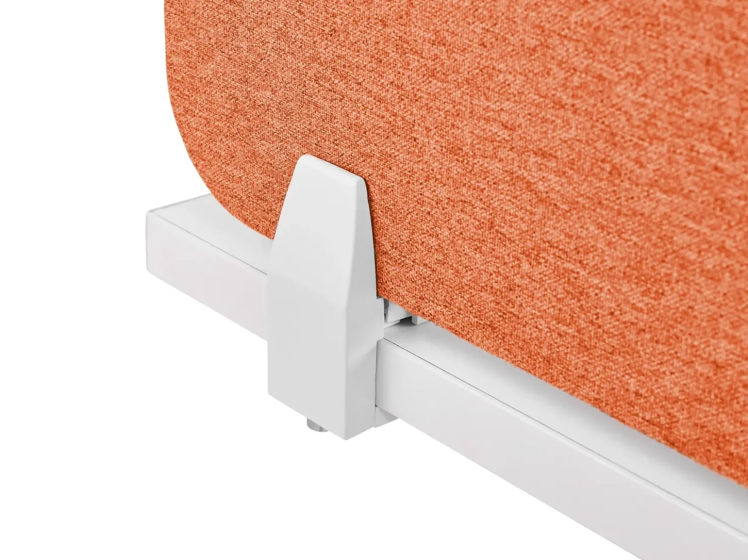 Divisorio da scrivania WALLY 180 x 40 cm Rosso chiaro