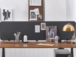Divisorio da scrivania WALLY 180 x 40 cm Grigio scuro