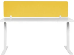 Divisorio da scrivania WALLY 160 x 40 cm Giallo