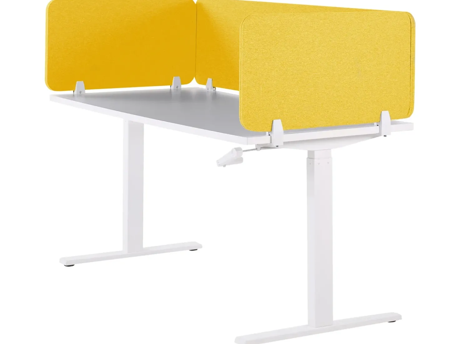 Divisorio da scrivania WALLY 160 x 40 cm Giallo