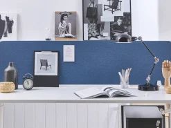 Divisorio da scrivania WALLY 160 x 40 cm Blu
