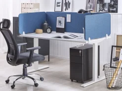 Divisorio da scrivania WALLY 160 x 40 cm Blu