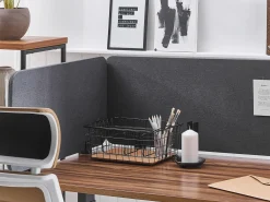 Divisorio da scrivania WALLY 160 x 40 cm Grigio scuro