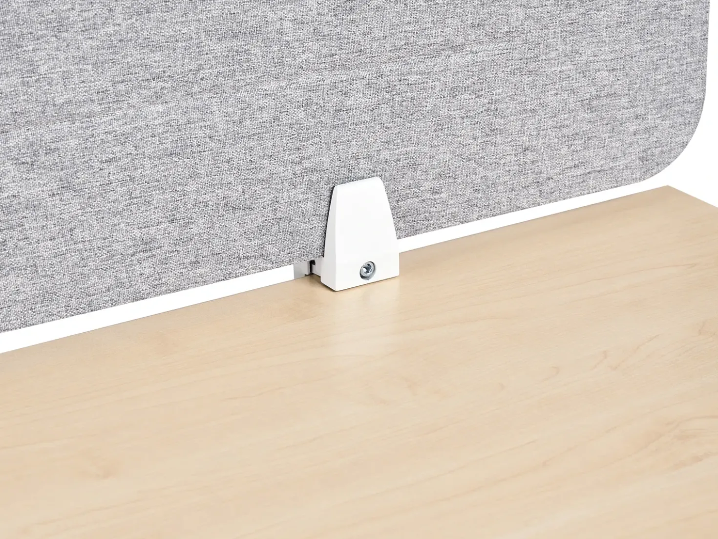 Divisorio da scrivania ZIGGY 160 x 40 cm Grigio chiaro