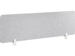 Divisorio da scrivania ZIGGY 160 x 40 cm Grigio chiaro