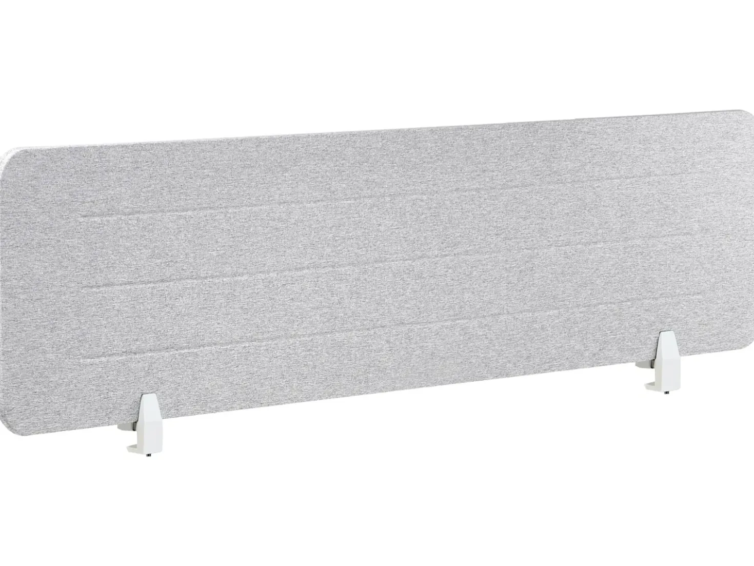 Divisorio da scrivania ZIGGY 160 x 40 cm Grigio chiaro
