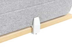 Divisorio da scrivania ZIGGY 160 x 40 cm Grigio chiaro