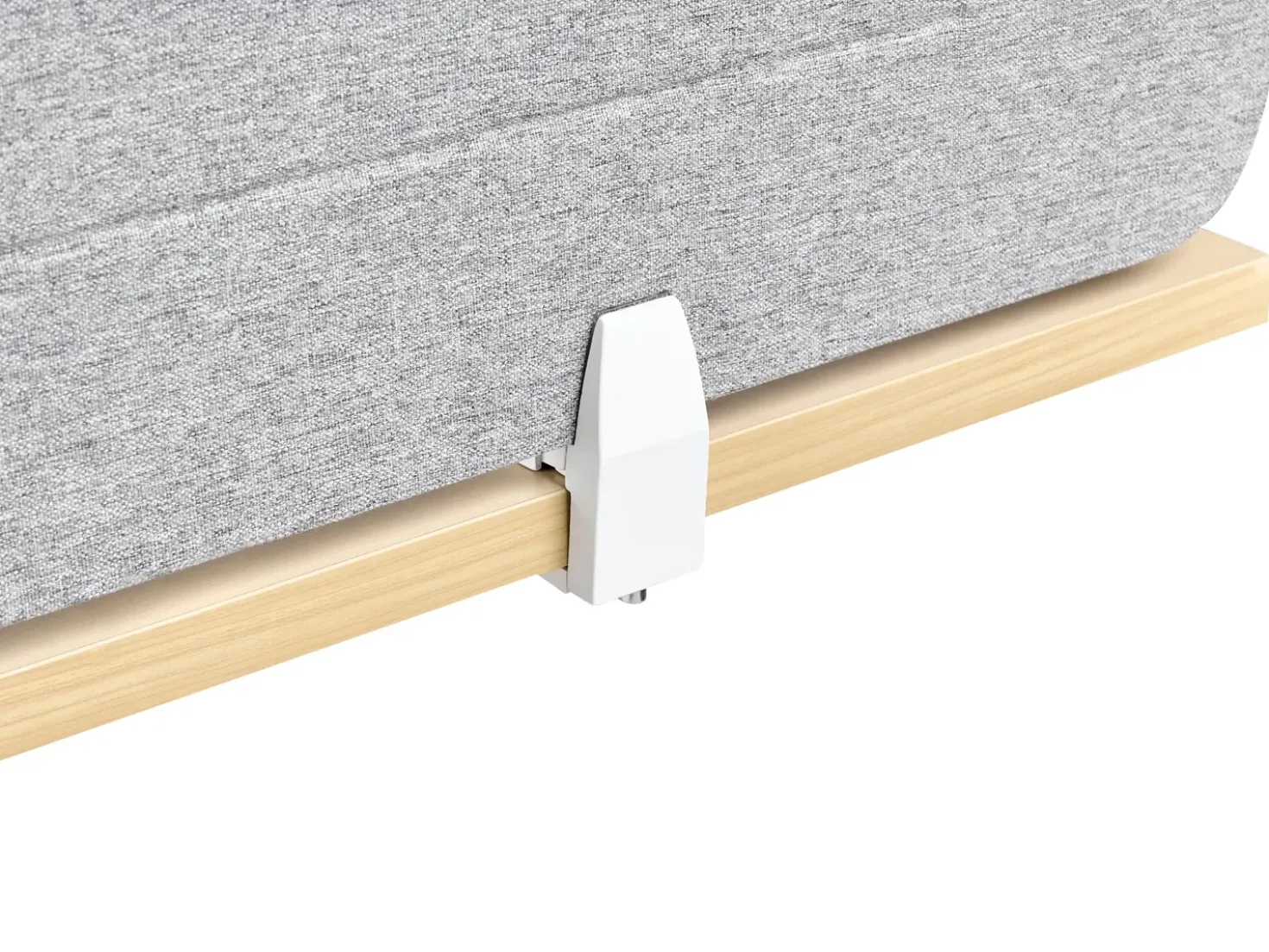 Divisorio da scrivania ZIGGY 160 x 40 cm Grigio chiaro