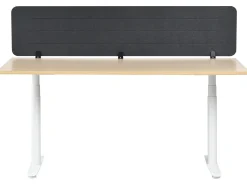 Divisorio da scrivania ZIGGY 180 x 40 cm Grigio scuro