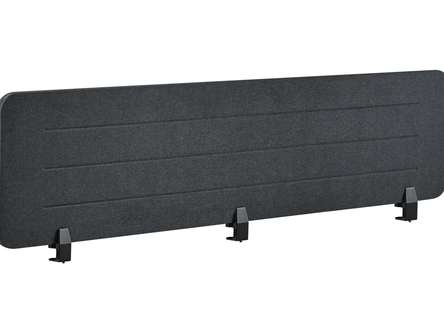 Divisorio da scrivania ZIGGY 180 x 40 cm Grigio scuro
