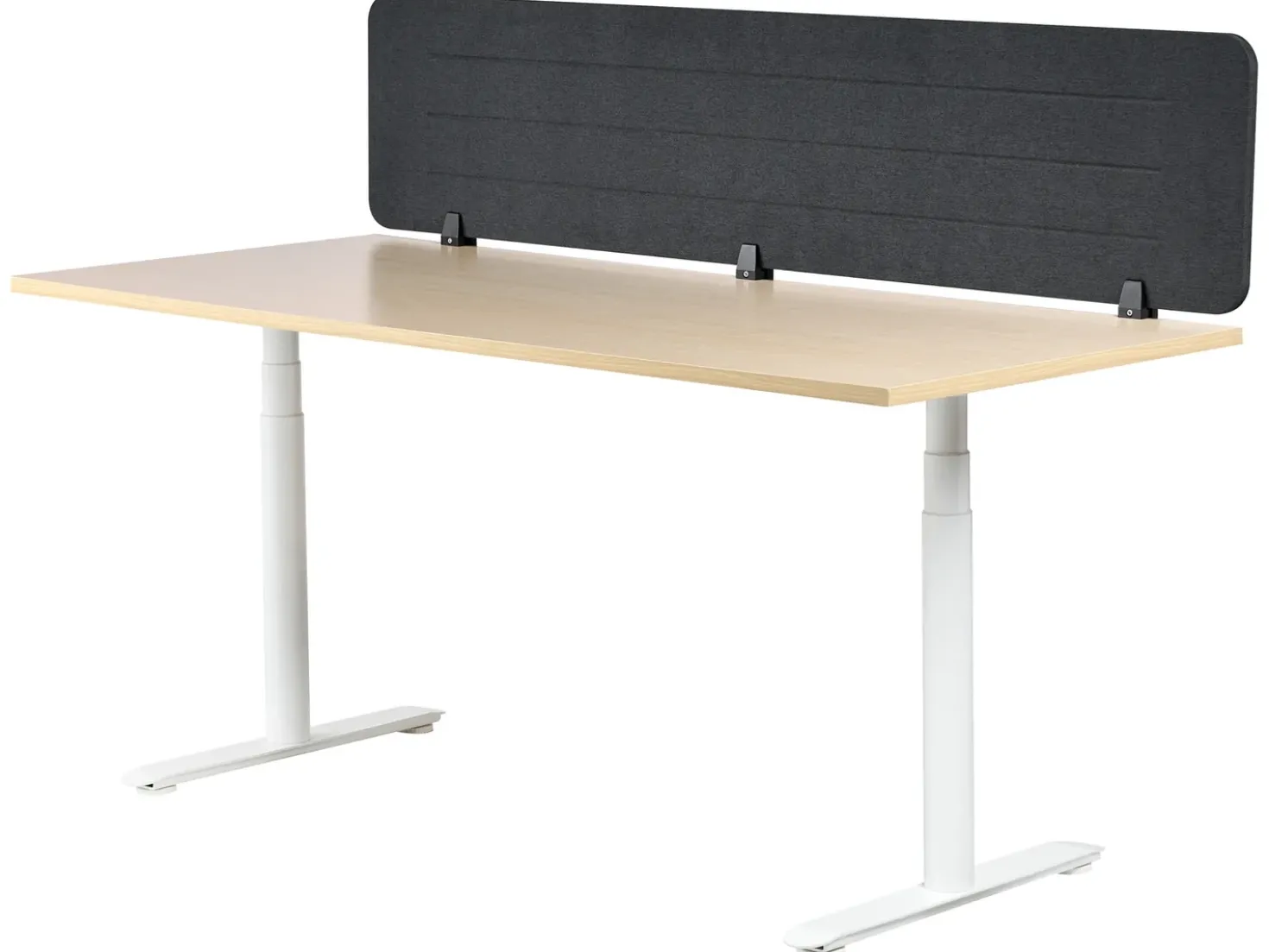 Divisorio da scrivania ZIGGY 180 x 40 cm Grigio scuro