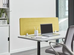 Divisorio da scrivania ZIGGY 130 x 40 cm Giallo